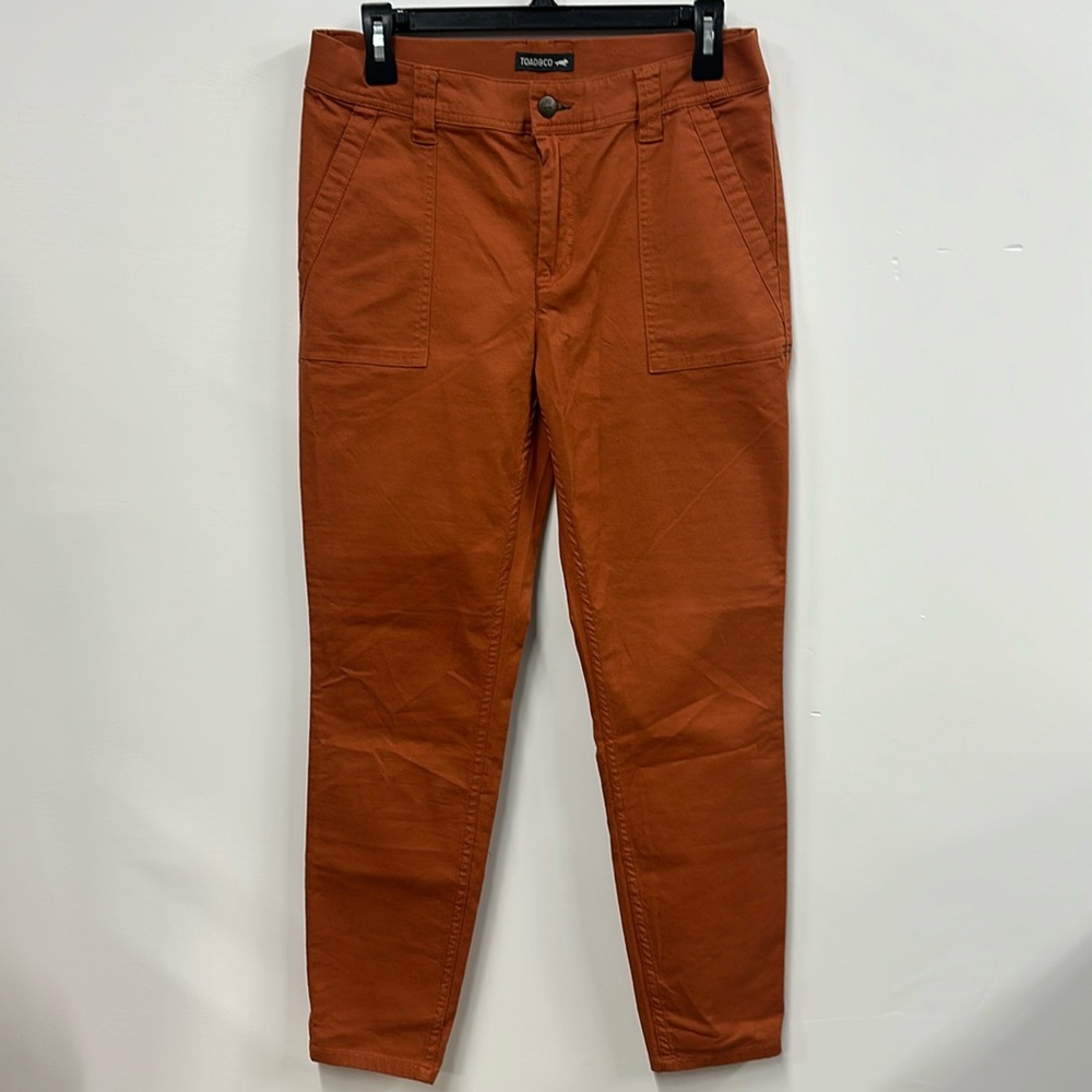 Toad & Co dusty orange pants 10